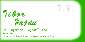 tibor hajdu business card